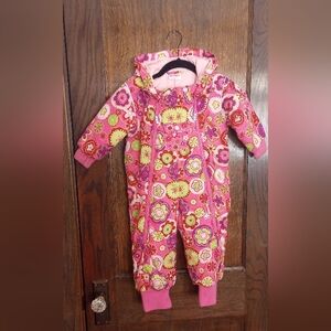 Hanna Andersson Pink Quilted Floral Suit